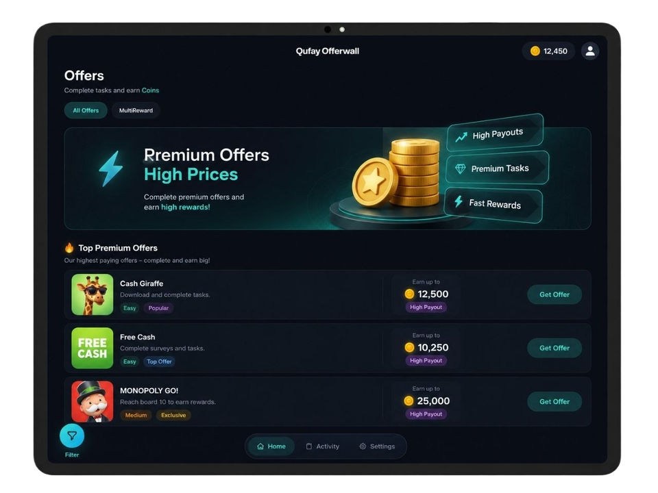 Qufay Offerwall preview
